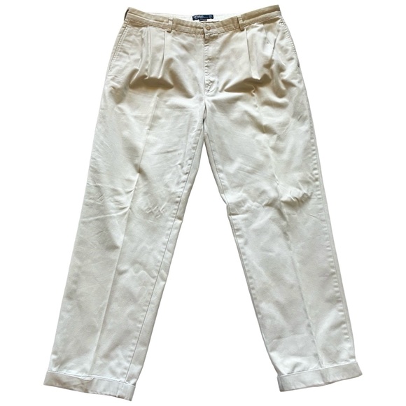 Polo Ralph Lauren Other - Polo Ralph Lauren Hammond 40x32 Pleated Cuffed Wide Leg Pants EUC